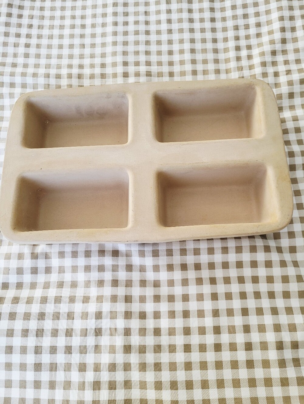 Pampered Chef Mini Loaf Stoneware Pan, Family Heritage Collections, 1990s